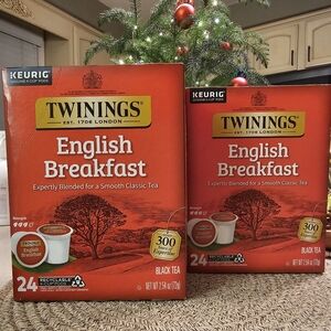 2 NEW Boxes Of Twinings English Breakfast Tea 24 K-Cups In Each Box